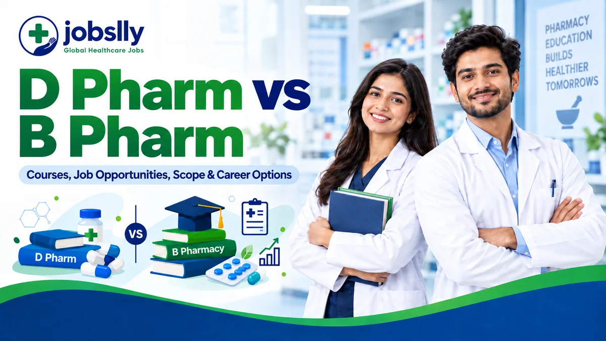 Difference Between D Pharm and B Pharmacy: Courses, Job Opportunities, Scope and Career Options - Jobslly Blog