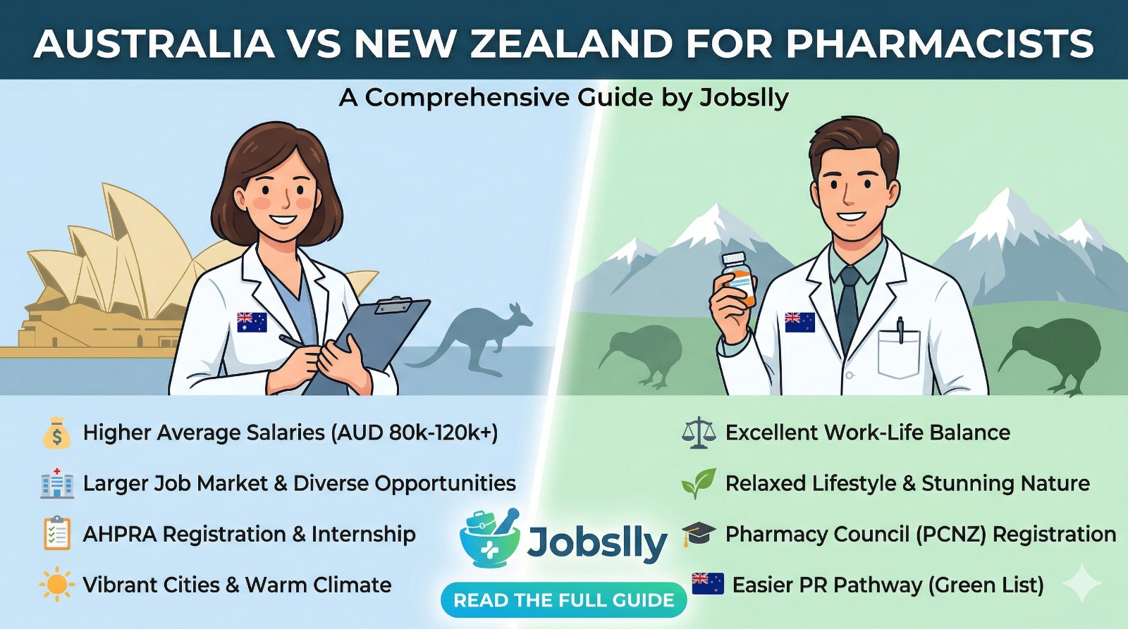 Australia vs New Zealand for Pharmacists Australia vs New Zealand for Pharmacists - Jobslly Blog